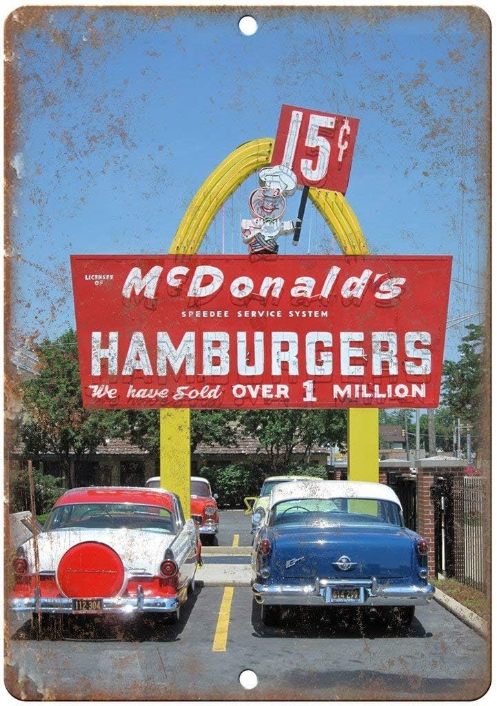 Art Craft Kitchen - Metalowy Znak - Neonowy Znak McDonald's