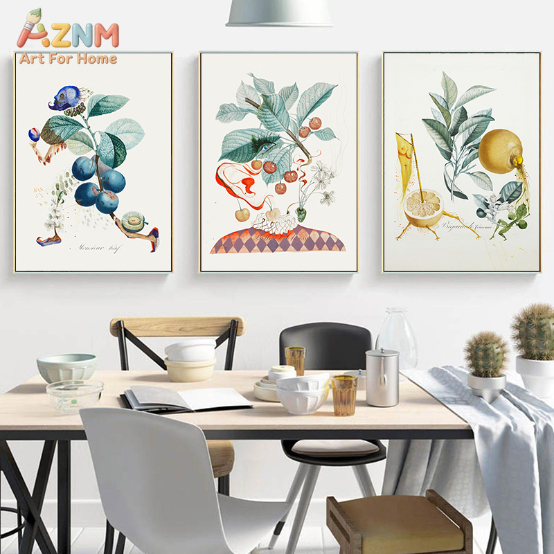 Art Craft Kitchen - AZNM Surrealistyczny Obraz na Płótnie z