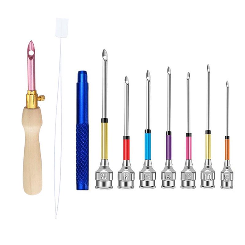 Punch Needle Kit - 1-17 sztuk zestaw narzędzi do dziurkowania