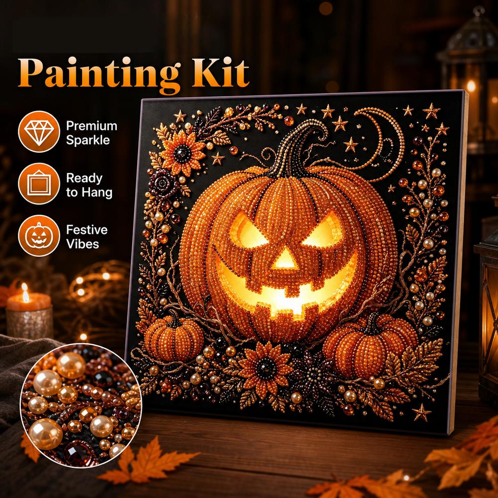 Art Craft Halloween - Zestaw do malowania diamentami na Halloween,