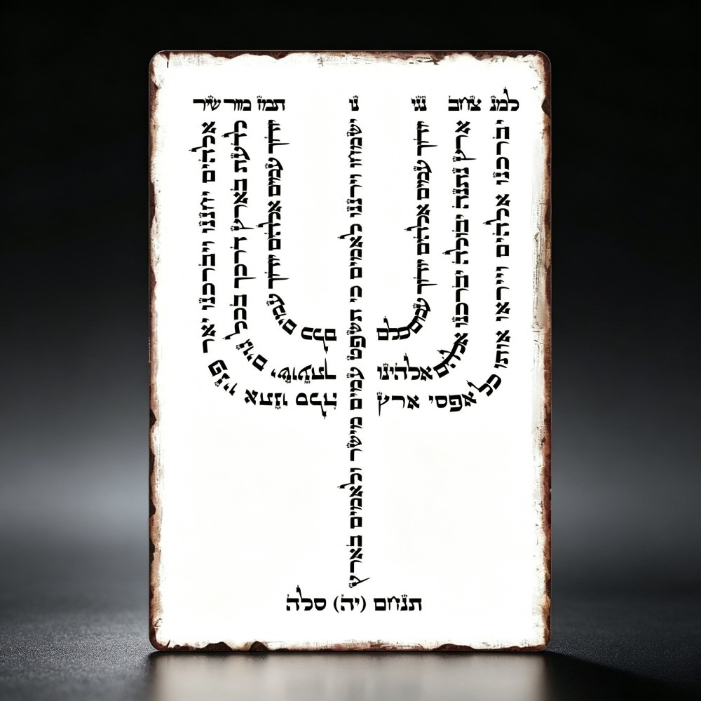 Art & Craft Teacher - CIFBUY Vintage Hebrajski YHVH Aluminiowy Znak