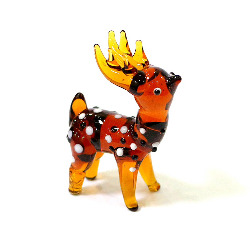 Art Craft Display - Urocza, personalizowana figurka renifera ze szkła