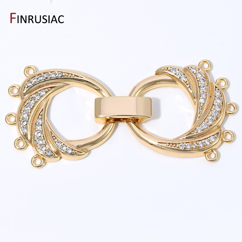 Art Craft Ideas - Złote (14K) pozłacane mosiężne zapięcia w