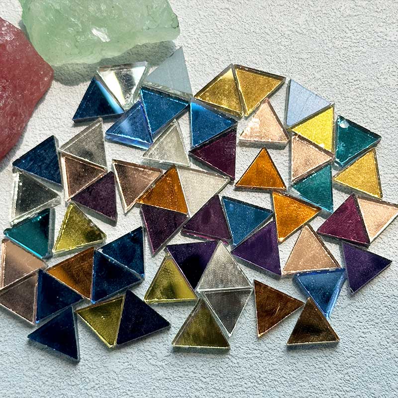 Art Craft Mirror - 100g Taobao trójkątne lustro mozaika kolorowe