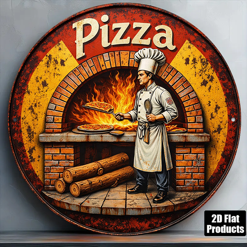 Art Craft Kitchen - Metalowy szyld 2D w stylu retro,