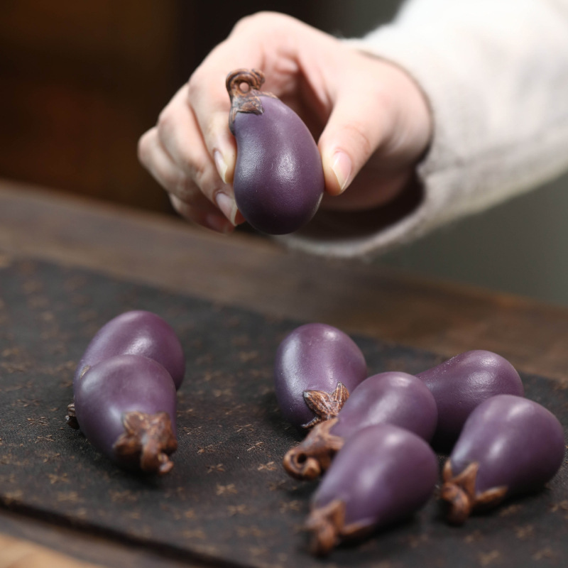 Art Craft Vegetables - Fioletowy piasek Bakłażan Herbata Zwierzęta Ręcznie