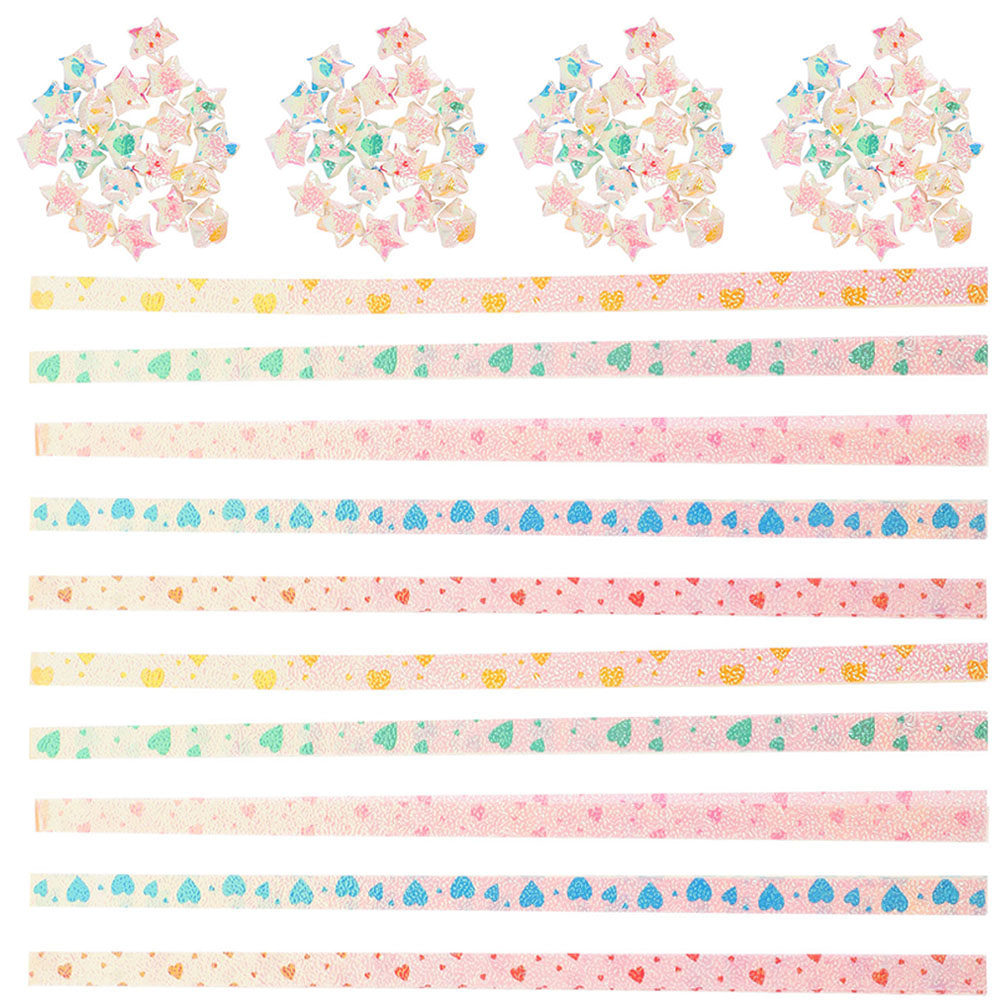 Art Craft Love - 480 sztuk jasnych dwustronnych pasków papieru