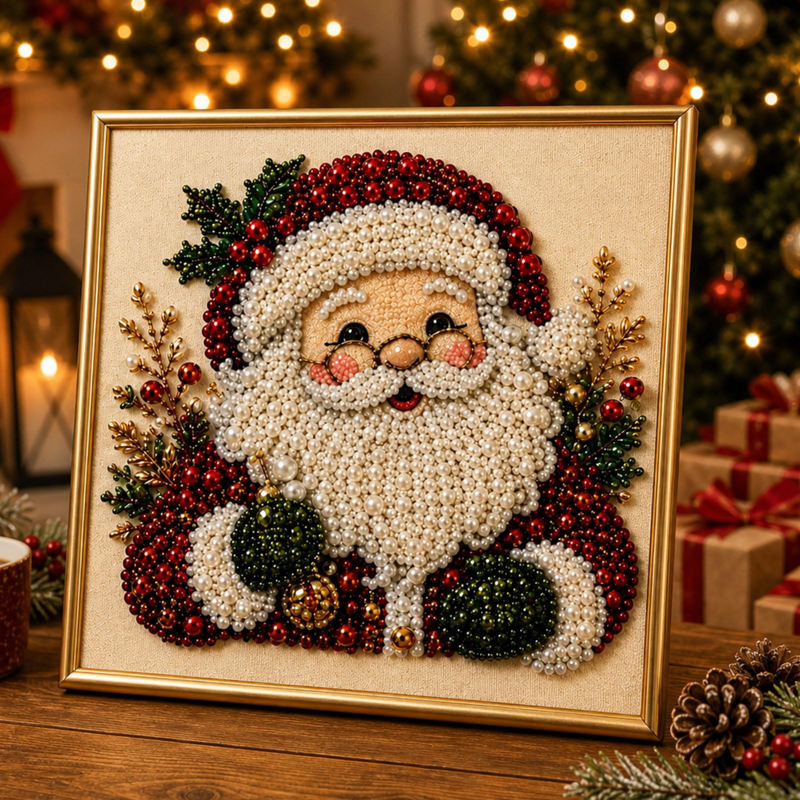 Art Craft Glasses Frames - Zestaw do samodzielnego wykonania świątecznego obrazu