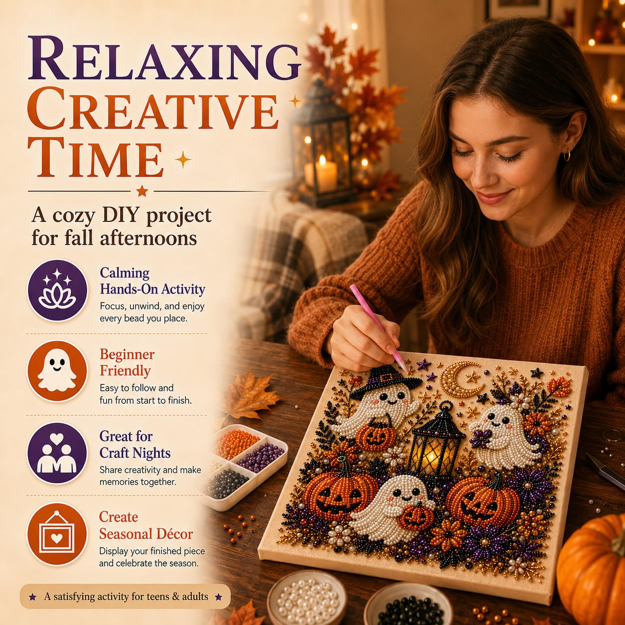 Zestaw Artystyczny z Perłami n – Art Craft Halloween recenzja i cena