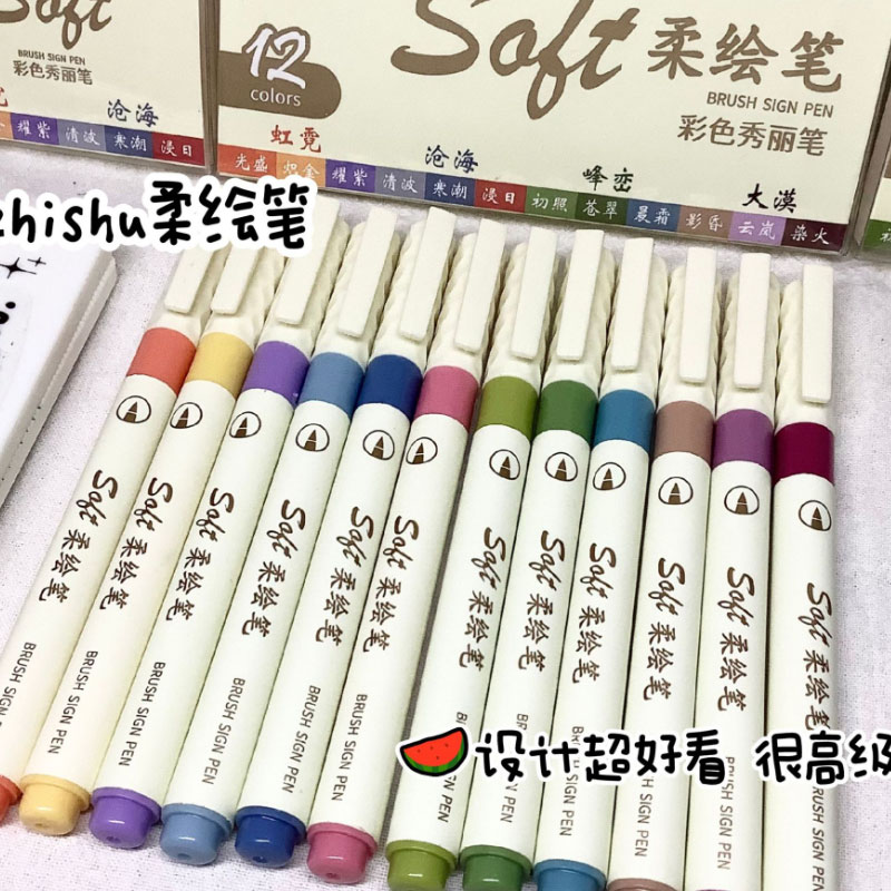 Zestaw 24/3 kolorowych markeró – Watercolor Brush Pen recenzja i cena
