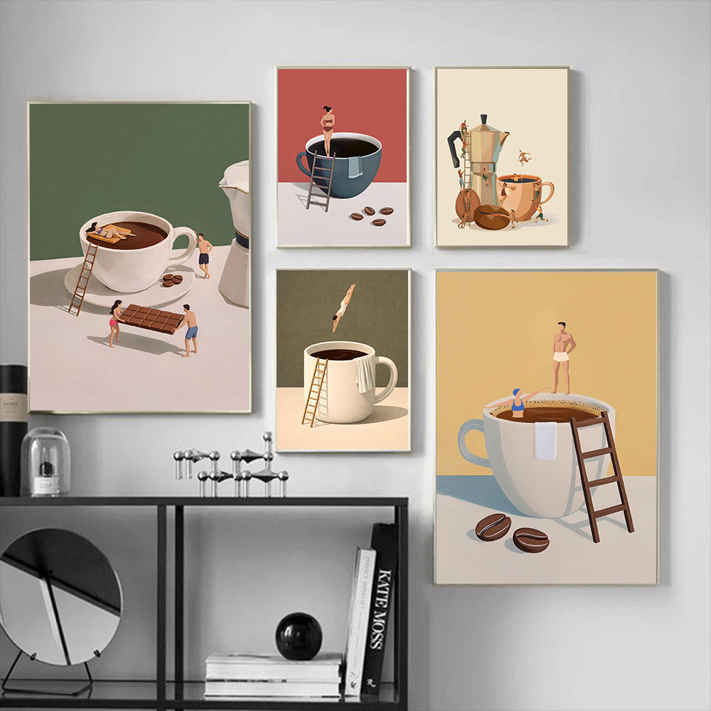 1 szt. bezramowy plakat na płó – Art Craft Kitchen recenzja i cena