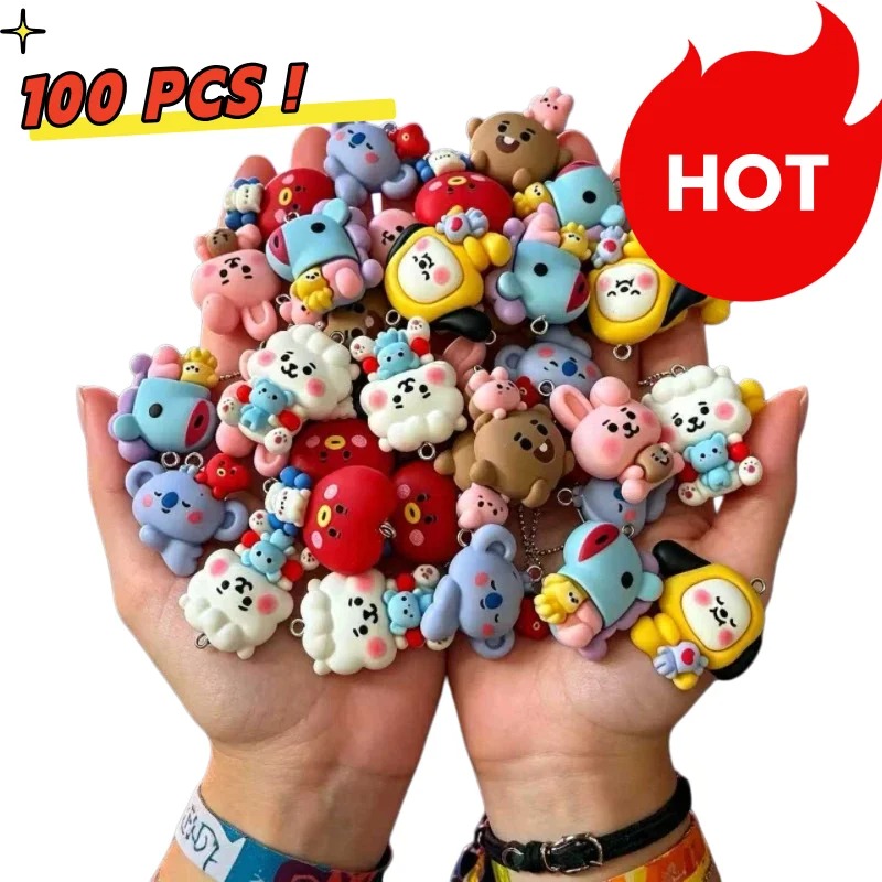 7 szt. BT21 Żywiczne Charmsy z – Art Craft Ideas recenzja i cena