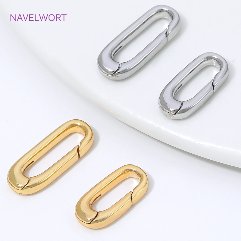 1/2/4 szt. Złote (18K) owalne  – Art Craft Ideas recenzja i cena