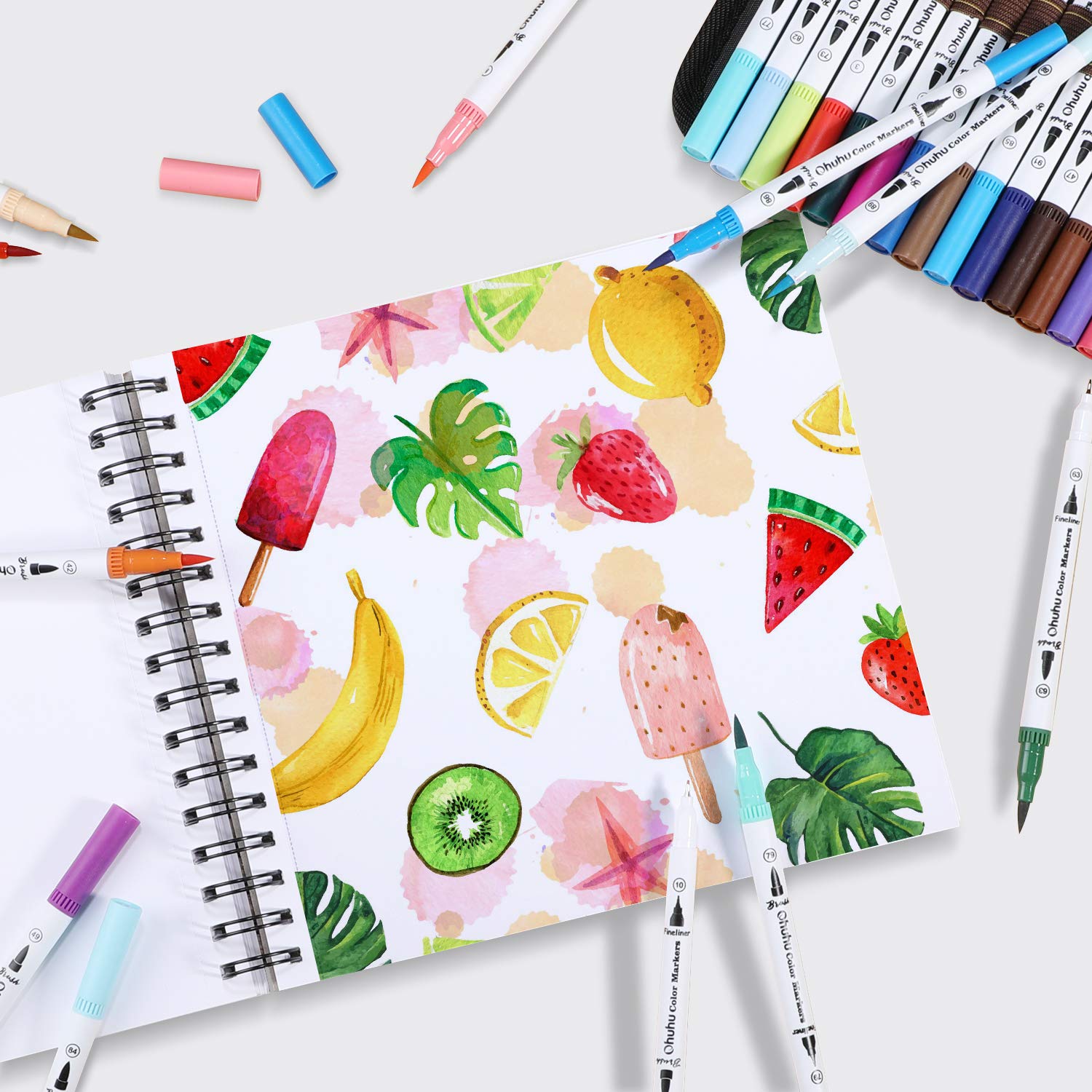 Bloczek do markerów Ohuhu, spi – Watercolor Brush Pen recenzja i cena